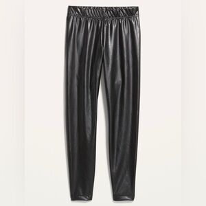 Old Navy Black Faux Leather Pants